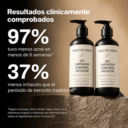 Shelter Derm - Gel limpiador corporal antiacné